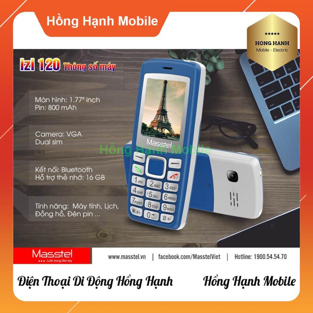 Điện Thoại Masstel iZi 120 - Hàng Chính Hãng Mới 100% Nguyên Seal Fullbox