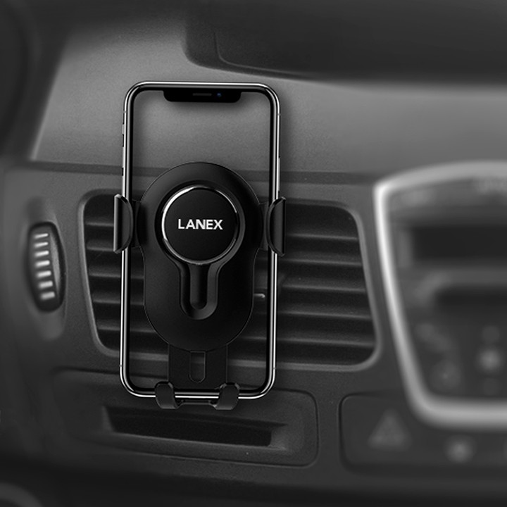 Giá đỡ điện thoại Lanex LHO-C04 trên xe hơi, sử dụng đa năng tiện dụng, tương thích các thiết bị 4-6.5 inch
