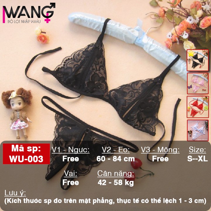 Bộ đồ lót lọt khe 2 mảnh ren SEXY NỮ | TRẮNG - WHITE | BigBuy360 - bigbuy360.vn