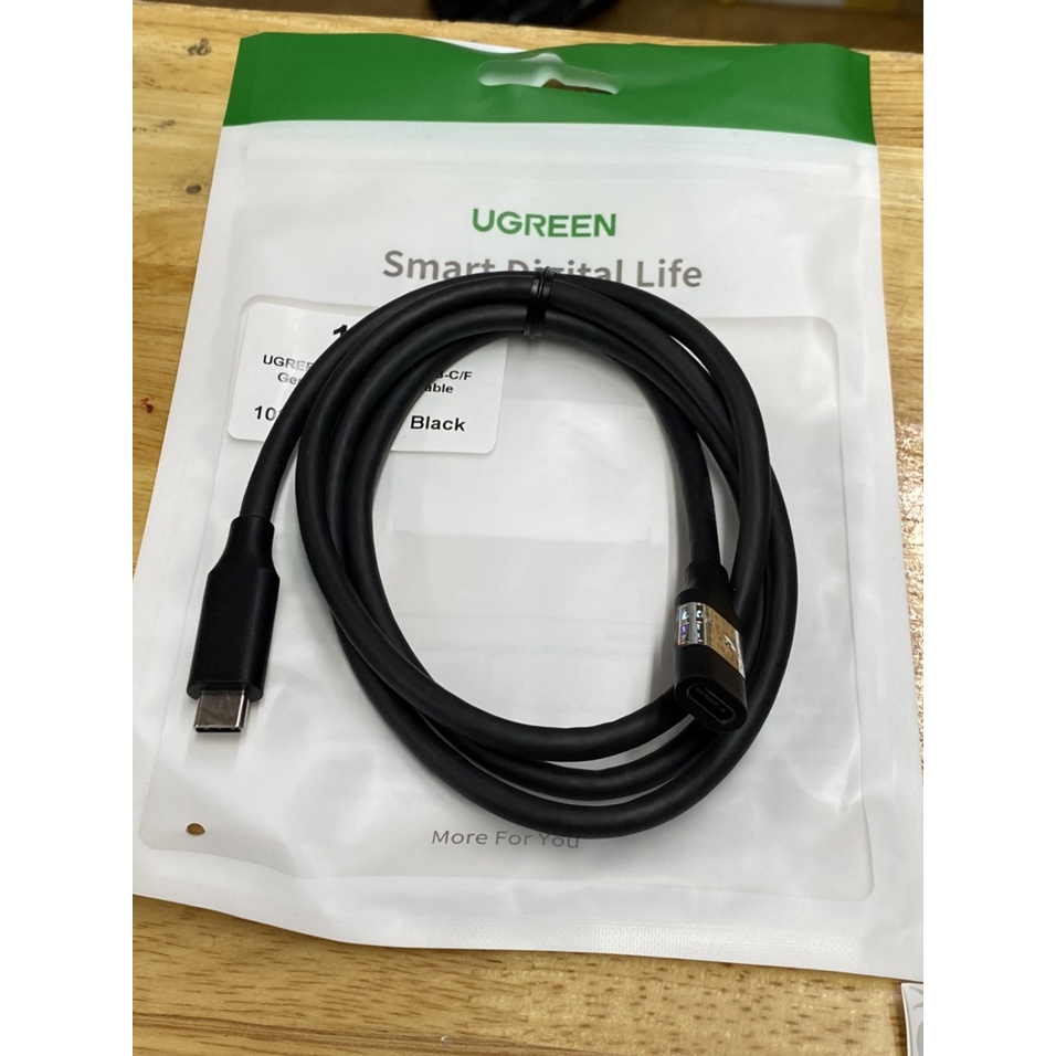 Cáp nối dài USB Type-C 3.1 GEN2 (Male/Female) hỗ trợ 4k@60hz dài 1m Ugreen 10387 cao cấp