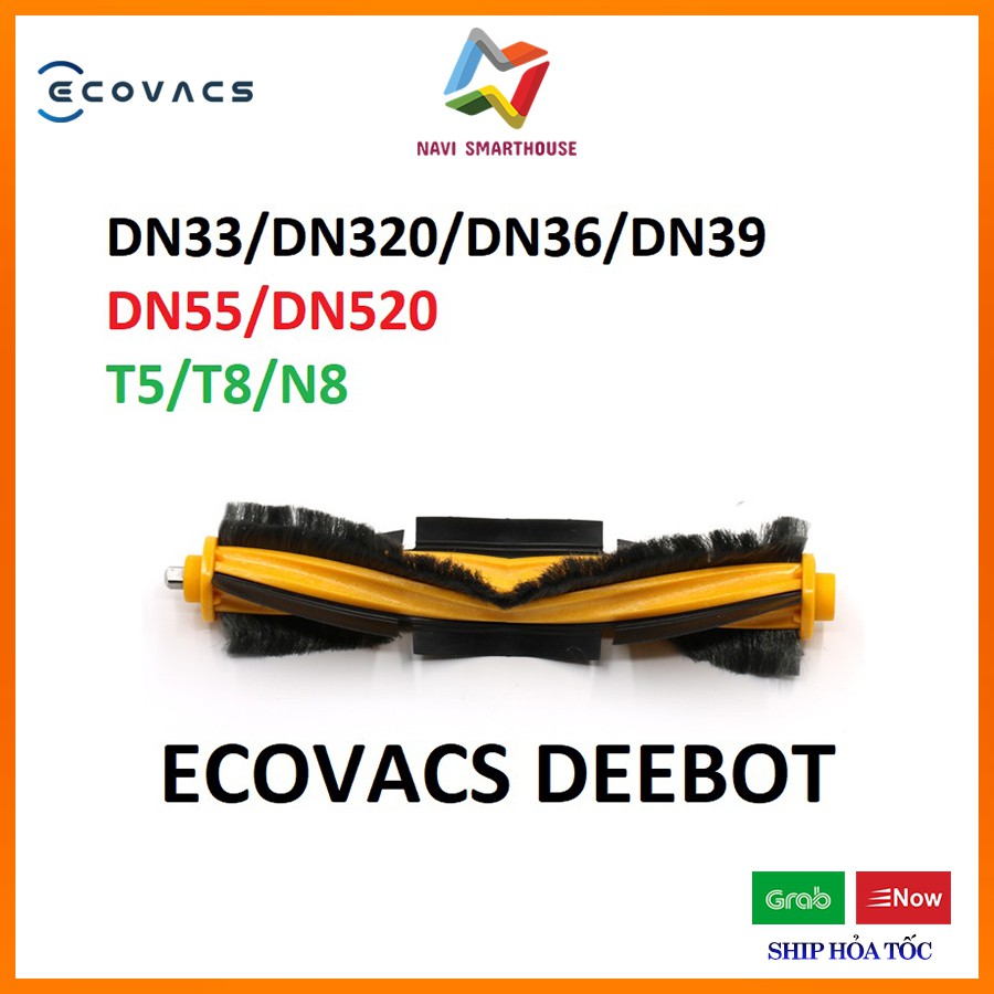 Chổi giữa cho Robot hút bụi lau nhà Ecovacs Deebot DN33 DN320 DN39 DN55 T5 Hero T8 N8