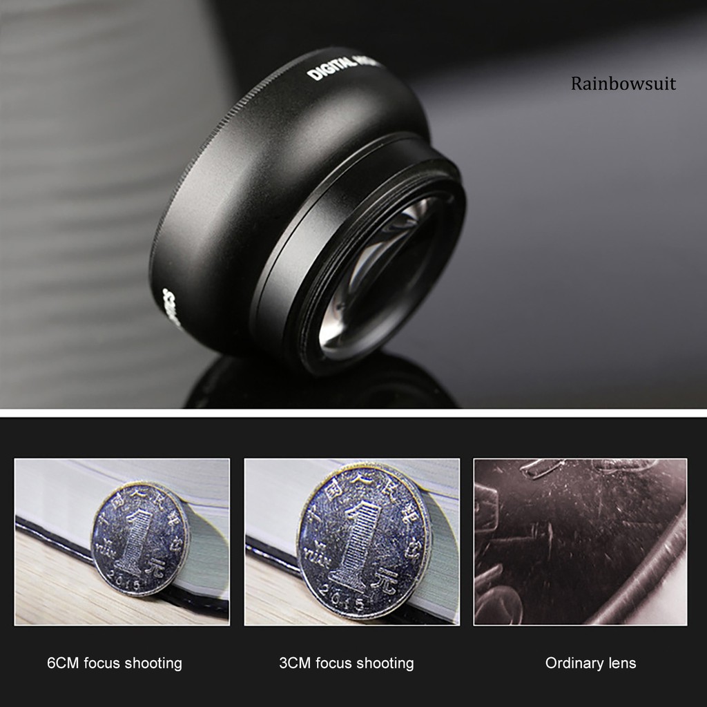 Ống Kính Góc Rộng 37mm 0.45x 49uv 2 Trong 1 Cho Điện Thoại | BigBuy360 - bigbuy360.vn