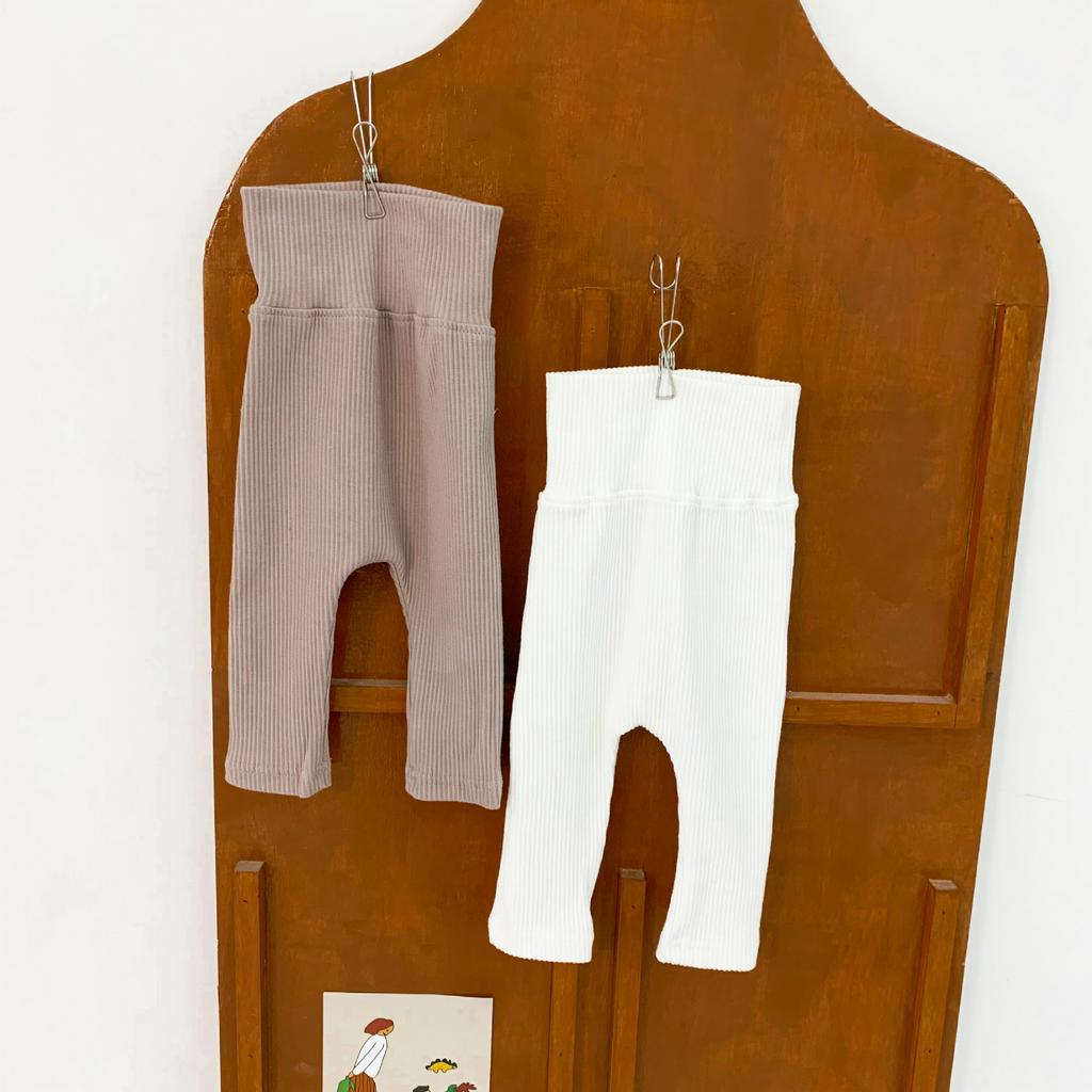 Quần dài màu trơn xinh xắn phong cách Hàn Quốc cho trẻ em