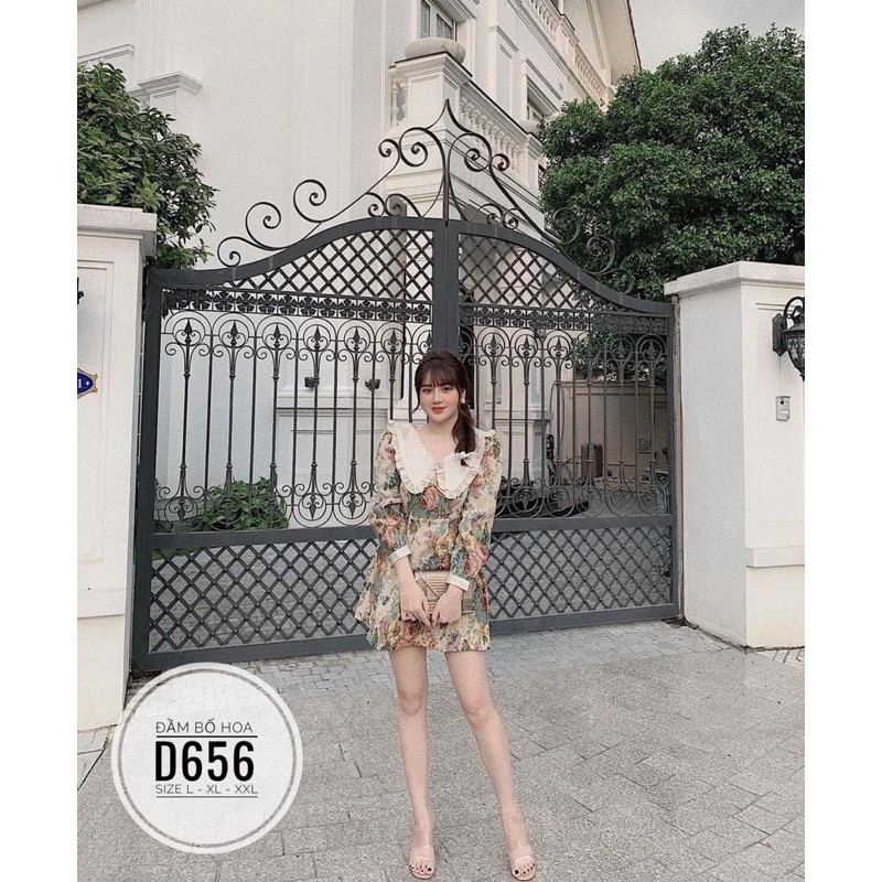 Bigsize Đầm bố hoa D656