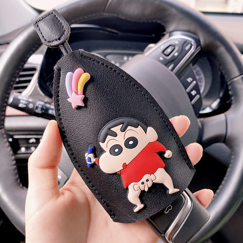 【⚡Vỏ Da PU Bảo Vệ Chìa Khóa Xe Hơi Họa Tiết Cầu Vồng Dễ Thương