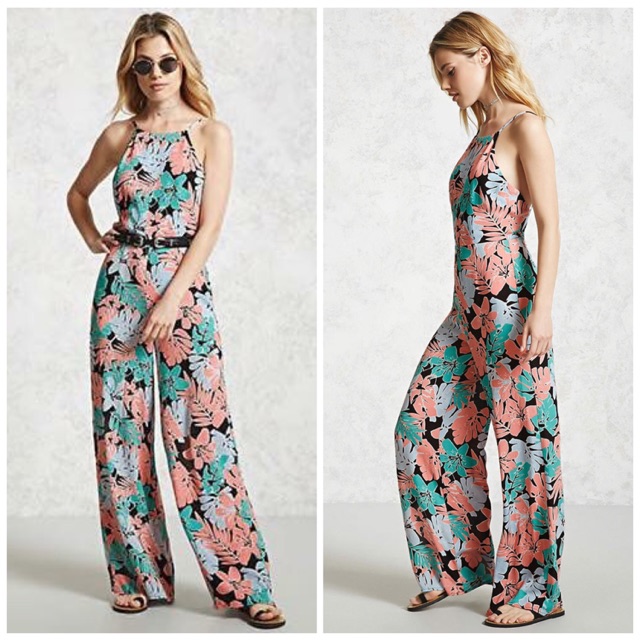 Jumpsuit cổ yếm Forever21