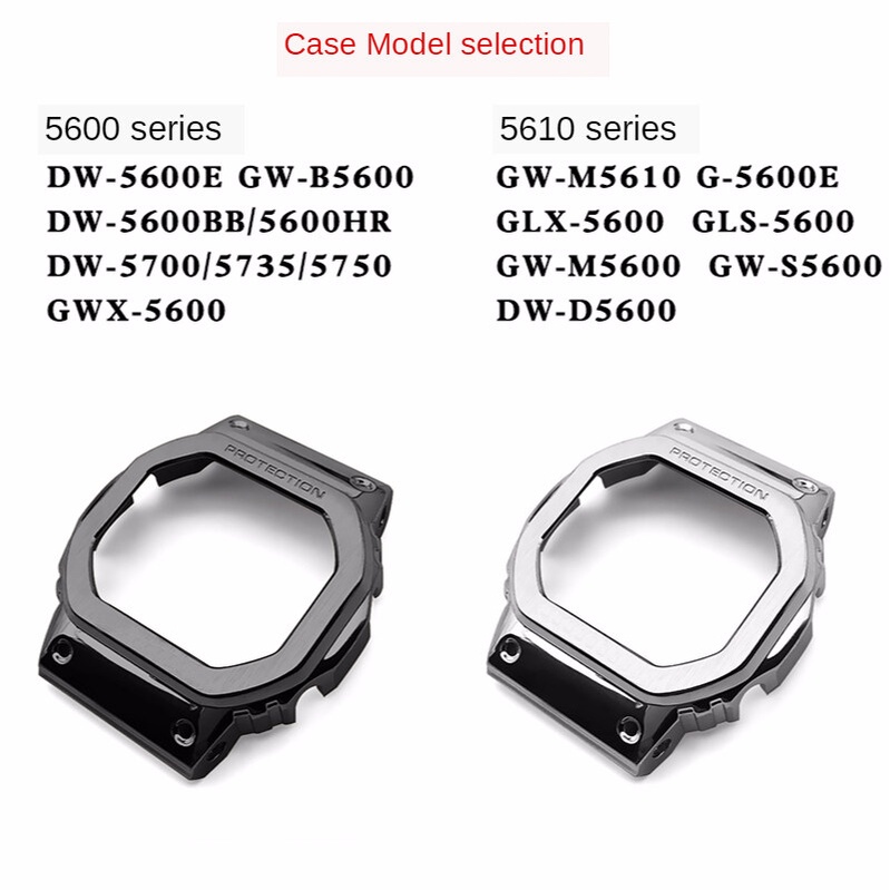 Dây Đeo Thay Thế Bằng Kim Loại Cao Su Cho Đồng Hồ Casio G-shock DW5600/5610 GW5600E Casio DW/GW5000 DW5035