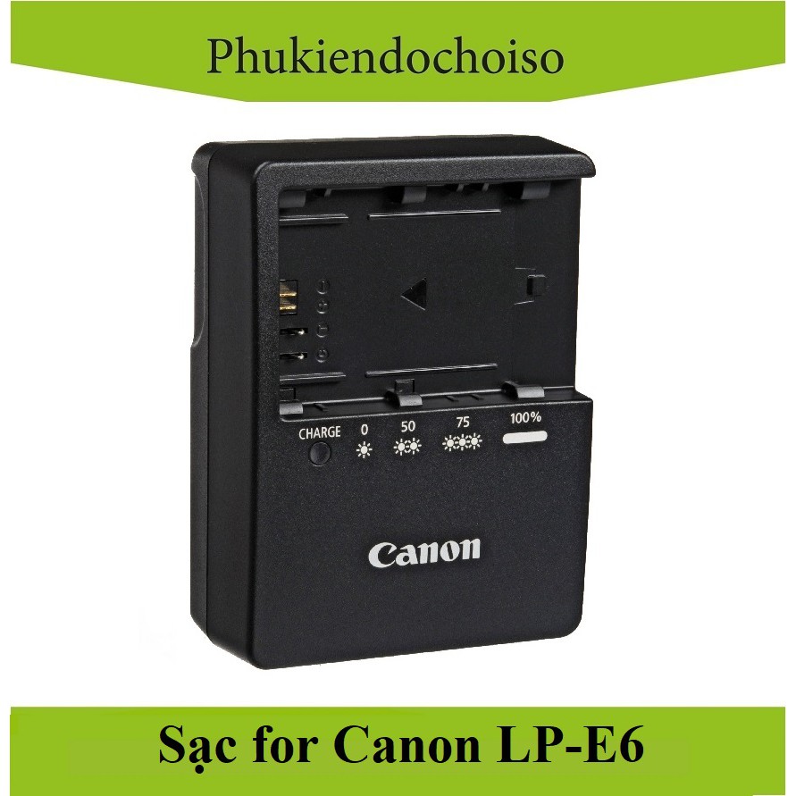 Bộ pin sạc thay thế 1 Pin 1 Sạc máy ảnh Canon LP-E6