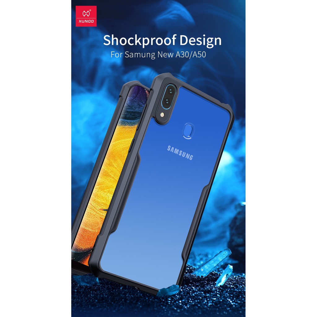 Ốp lưng Samsung Galaxy A20/A30 A50 A70 A50s A10s - Ốp lưng chống sốc XUNDD lưng cứng(PC) trong suốt viền mềm TPU cao cấp | BigBuy360 - bigbuy360.vn
