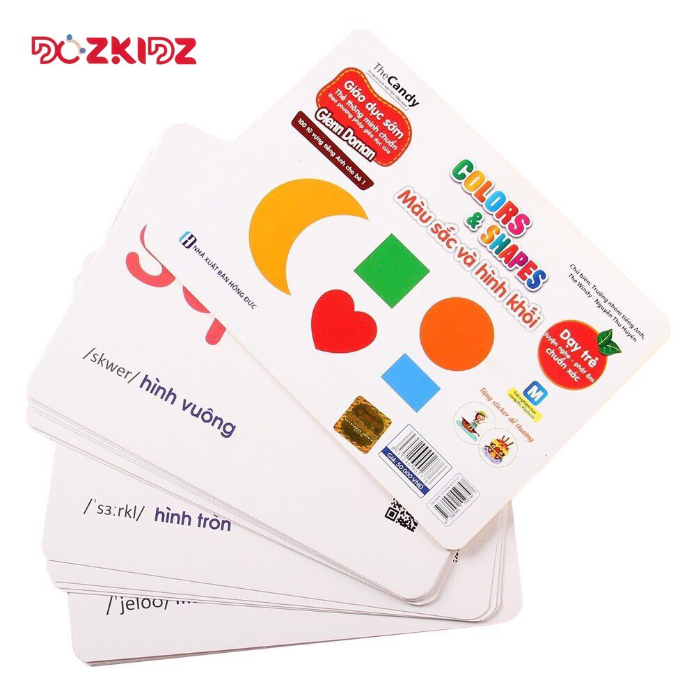 Đồ chơi thông minh - Bộ thẻ học Flashcard học tiếng Anh 26 chủ đề cho bé từ 2 tuổi - DOZKIDZ