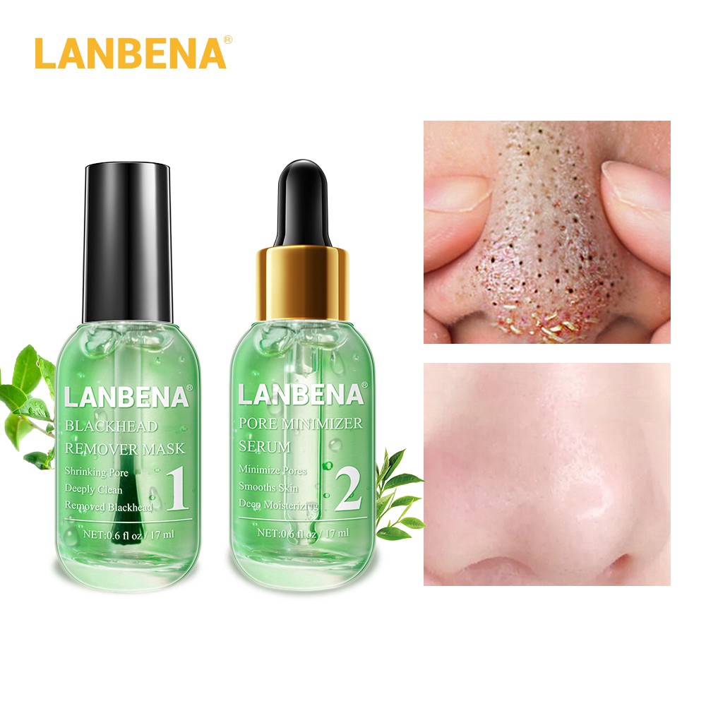 Bộ Tinh Chất Trà Xanh LANBENA 17ml Giúp Loại Bỏ Mụn Đầu Đen | BigBuy360 - bigbuy360.vn