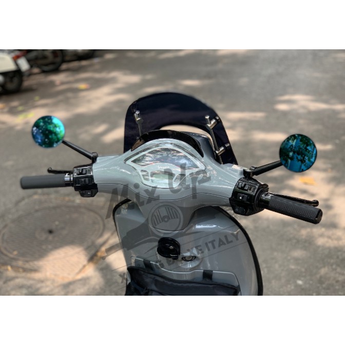 GƯƠNG ĐỘ DÁNG TRÒN DÒNG XE VESPA SPRINT/PRIMA/GTS/LX/S