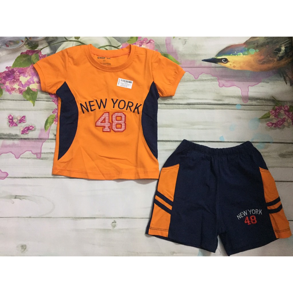 Chipkids - Bộ quần áo cộc tay bé trai chất siêu đẹp (1-7y)