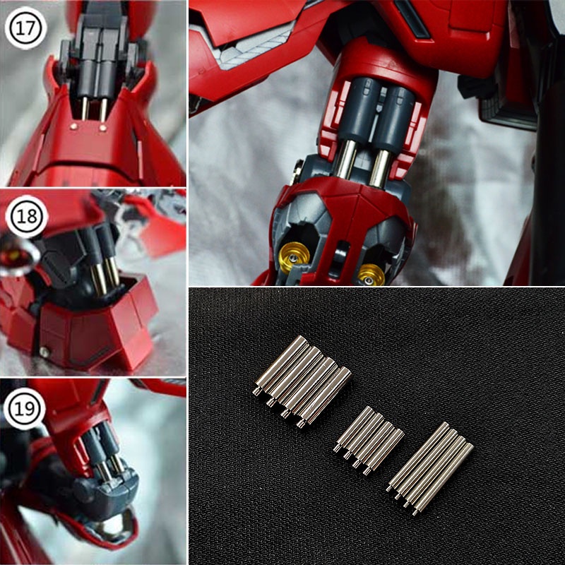 Phụ kiện mod - Metal part - Bộ Piston kim loại cho MG SAZABI