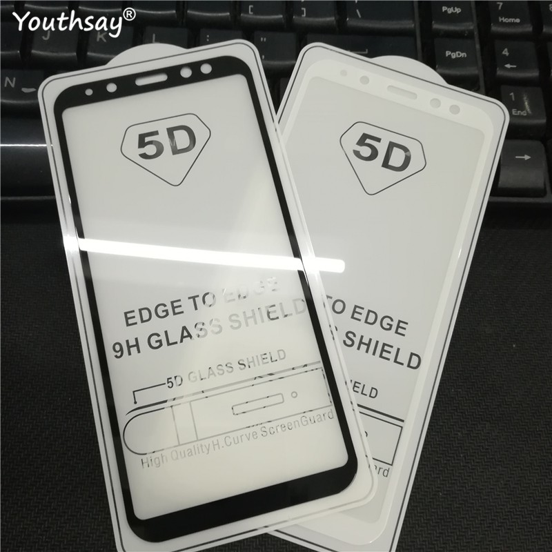 Miếng dán 5D Full màn cho Samsung Galaxy A6 Plus - Đen