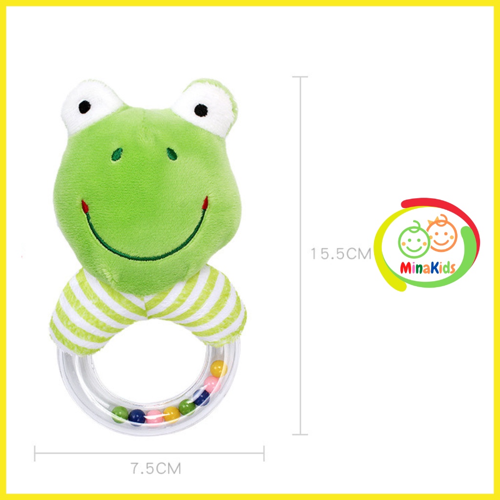 Thú Bông Cầm Tay Cho Bé Đồ Chơi Lục Lạc Xúc Xắc Bông Tập Cầm Nắm TCT20