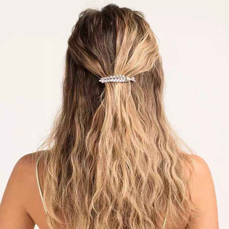 Kẹp tóc đính đá sang trọng thời trang cho nữ