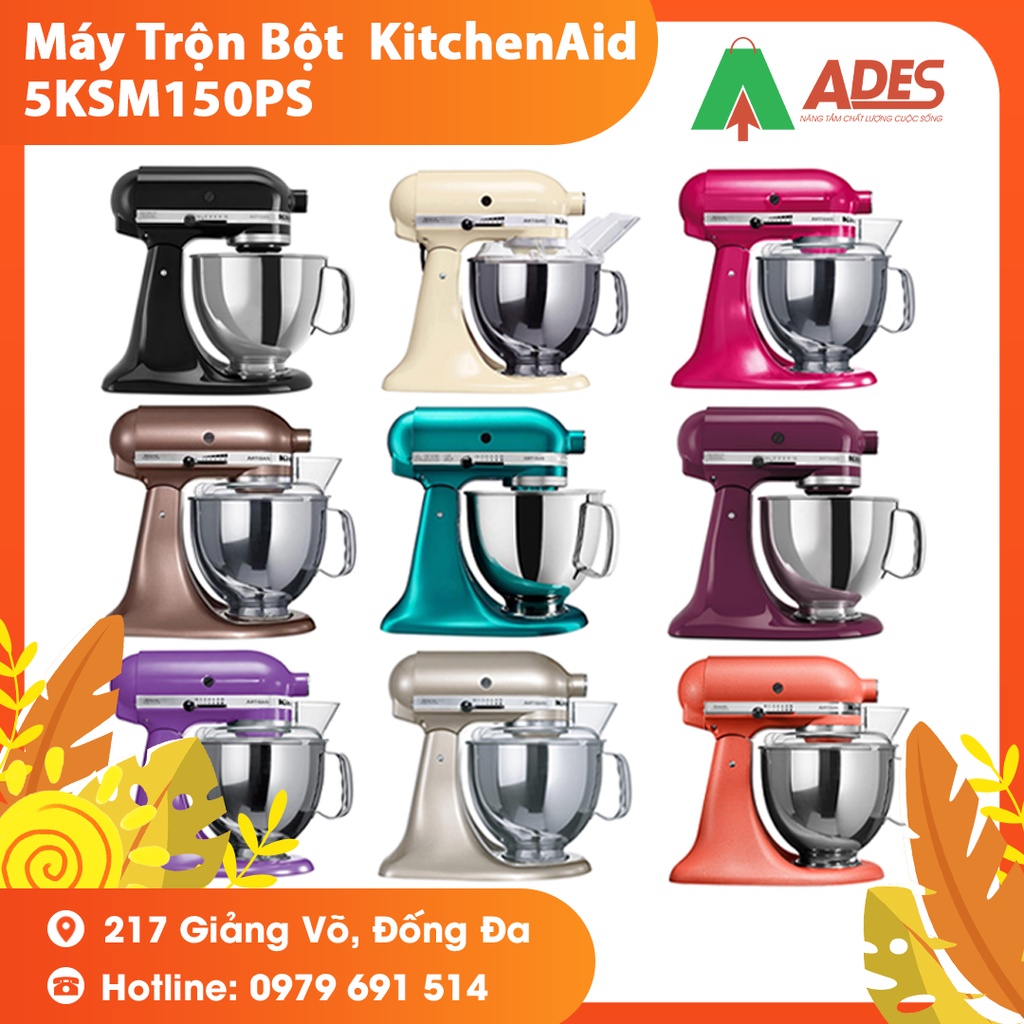 [Mã 154ELSALE2 giảm 7% đơn 300K] Máy Trộn KitchenAid 5KSM150PS - Hàng Chính Hãng, Giá Tốt