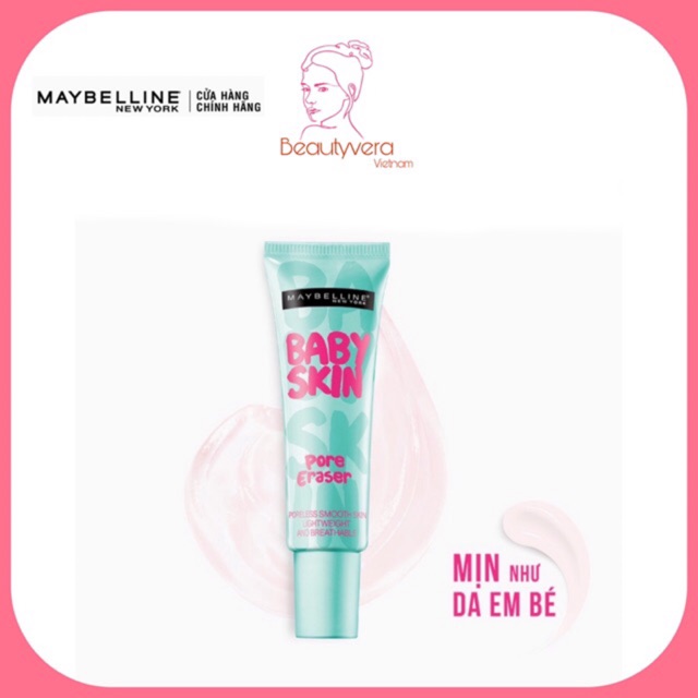 Kem lót mịn da che khuyết điểm Maybelline New York Baby Skin Pore Eraser Primer 22ml