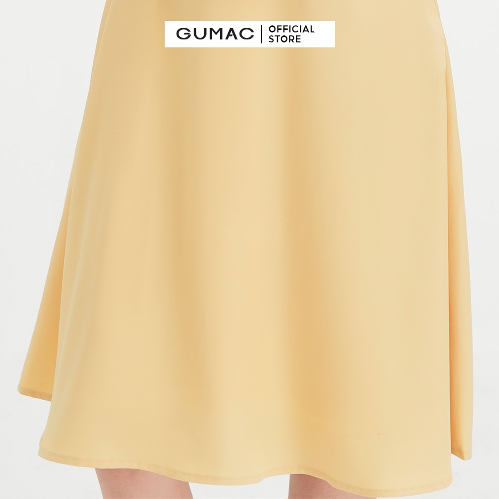 [Mã WABRGU55 giảm 12% đơn 99K] Đầm dáng ôm nữ tay ngắn phối nơ GUMAC thiết kế tiểu thư, nhiều màu DB409 | BigBuy360 - bigbuy360.vn