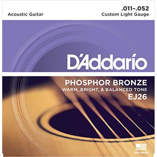 Dây guitar acoustic d'addario ej26
