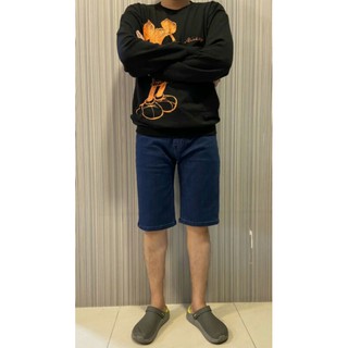 Quần Jean lửng cotton co giãn chất mềm mịn