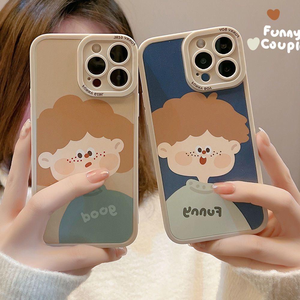 Ốp lưng iphone Cạnh Vuông Ốp Cặp Funny 7/8/7plus/8plus/x/xsmax/Xr/11/11pro/11promax/12/12promax/13/14/pro/promax/plus