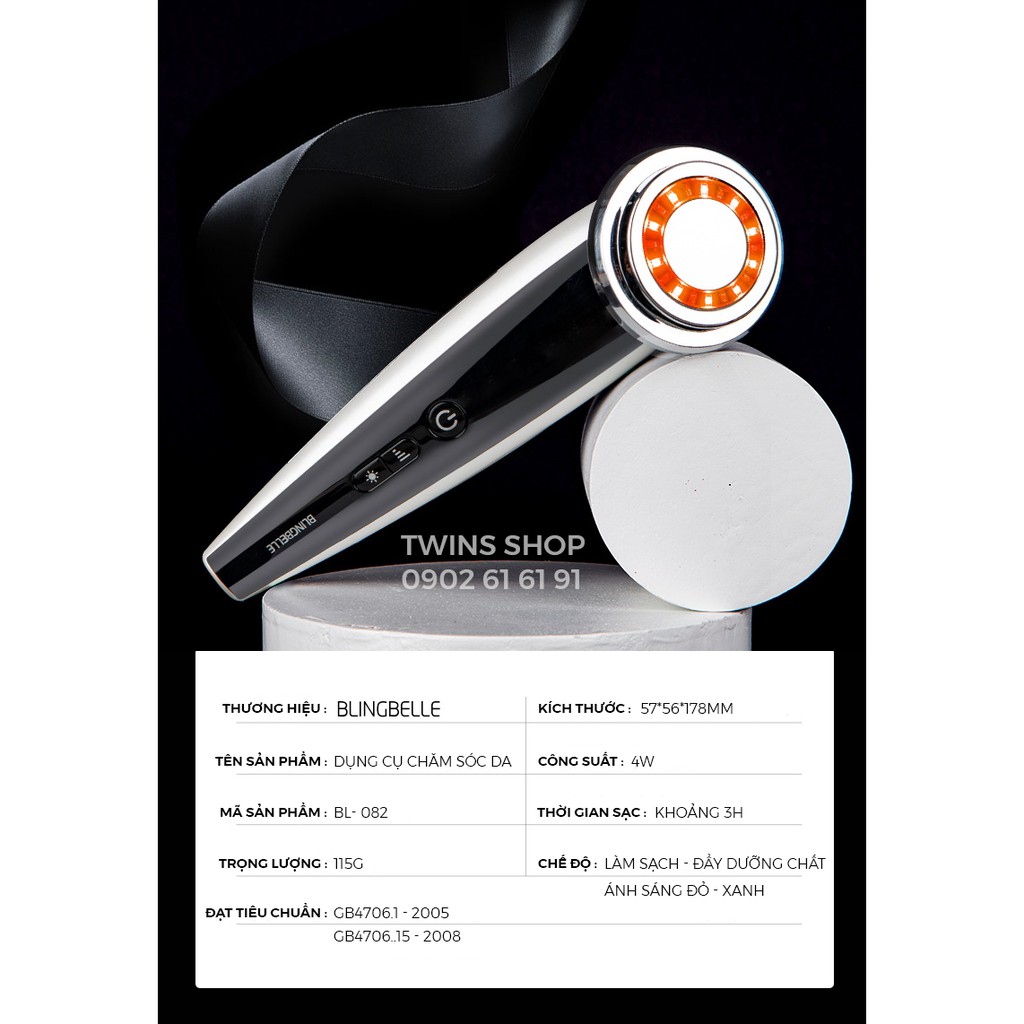 Máy Điện Di Tinh Chất Phiên bản 2020 BlingBelle, Chăm Sóc Da, Massage Mặt Ion , Máy Tẩy Trang, Làm Sạch, Đẩy Dưỡng Chất | BigBuy360 - bigbuy360.vn