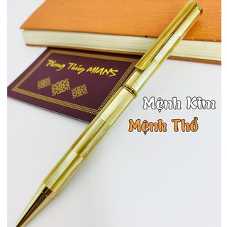 Bút ký khảm trai ngọc Thương gia Vàng 🍀 Miễn phí khắc tên
