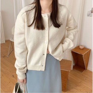 ihkke Áo Khoác Cardigan Dệt Kim Tay Dài Cho Nữ
