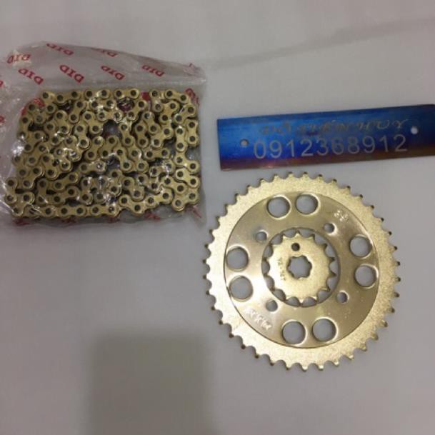 Nhong xích vàng exciter 135