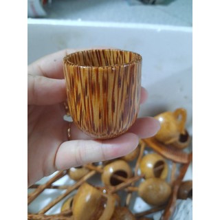 Chung uống trà gỗ dừa_Chung gỗ dừa