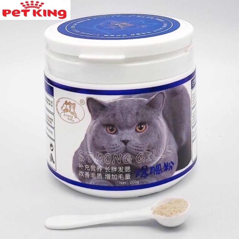 Bột Tăng Nọng/Mập Mặt Bánh Bao cho Mèo Strong Golla Friend Baby Hộp 200gr