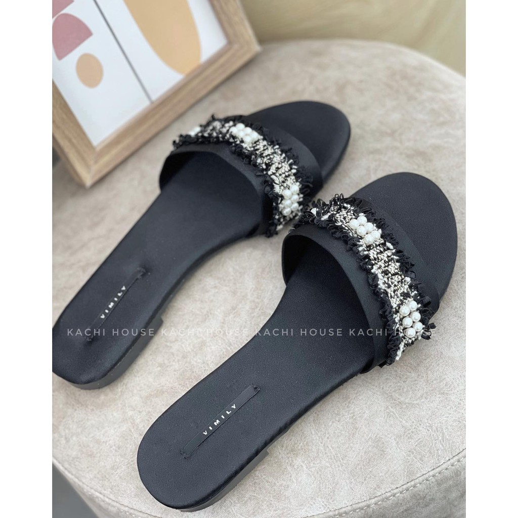 Dép quai ngang đính ngọc 1391