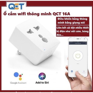 Ổ cắm thông minh Smart Life QCT điều khiển wifi qua app Smart Life Tuya