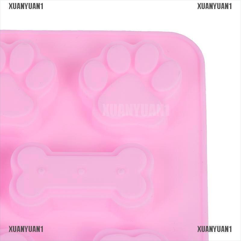 1 Khuôn Làm Bánh Hình Xương Chó Bằng Silicone