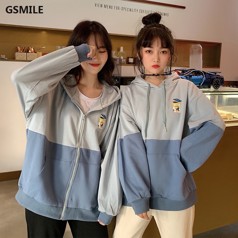 Áo hoodie nữ in hình hoạt hình xinh xắn phong cách Hàn Quốc thời trang