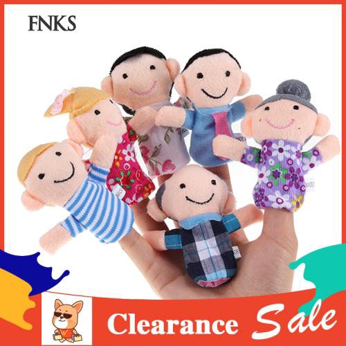 Set 6 con rối ngón tay mềm đáng yêu cho trẻ em