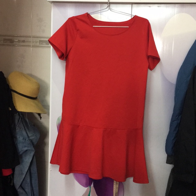 Đầm babydoll nguyen rong vang