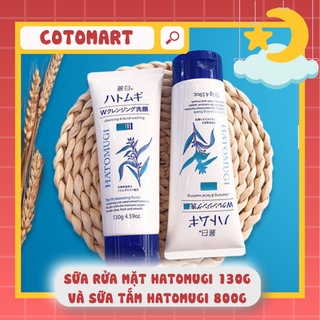 Sữa rửa mặt Hatomugi 130g và Sữa tắm Hatomugi 800g