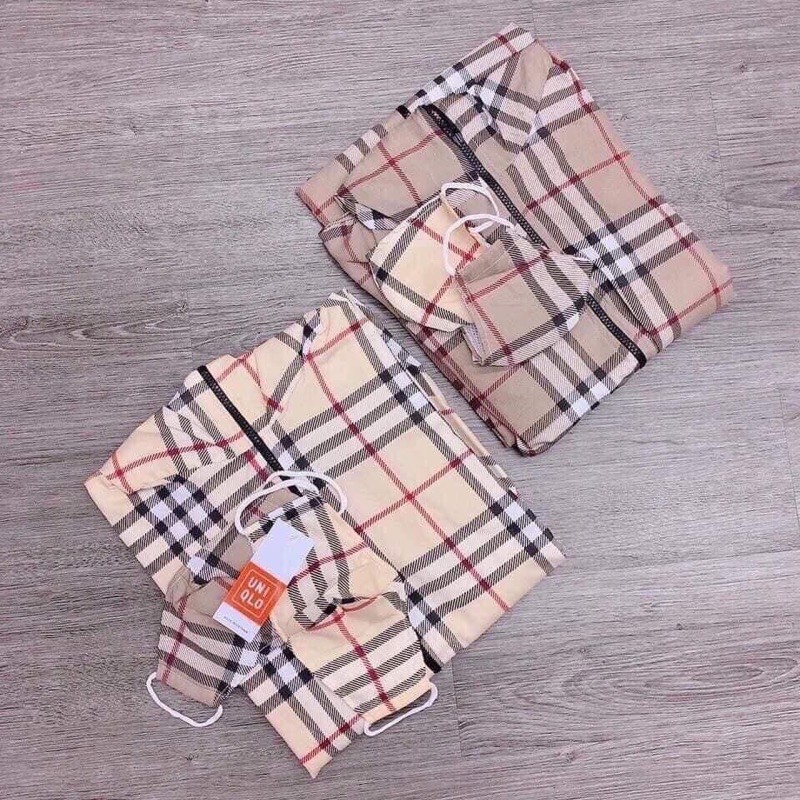 Áo Nắng Dáng Dài - Áo Đi Nắng Toàn Thân Kẻ Sọc 2 Màu 2 Lớp