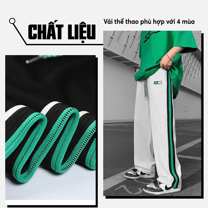 Quần ống rộng dáng quần suông unisex TINOFUN mã CL D kiểu quần jogger nam và quần baggy nữ , quần dài thể thao đủ size
