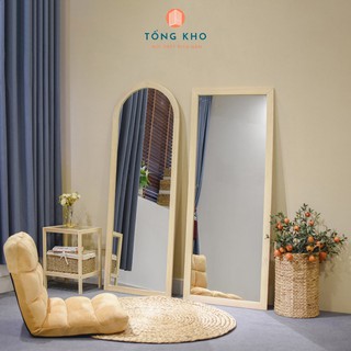 (FREESHIP) Gương đứng soi toàn thân gỗ tự nhiên có chân đỡ chắc chắn kích thước 60x160cm, nhiều kiểu dáng