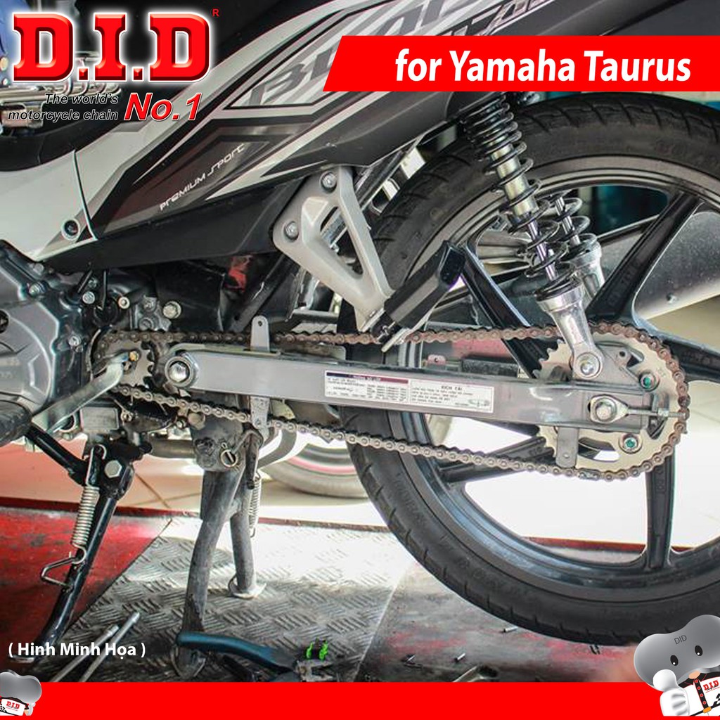 Nhông sên dĩa DID Yamaha Taurus – Sên đen 9ly DID AD3 ( Thái Lan )