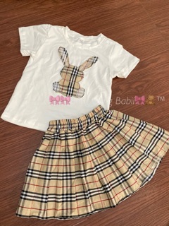 Set rời bbr kẻ cho bé gái