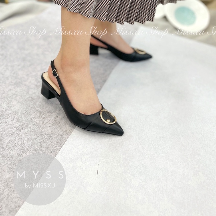 Giày nữ mũi nhọn cài khoen 5 cm thời trang MYSS - CG201