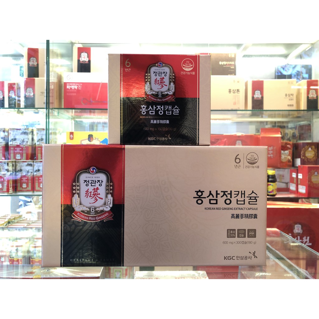 Viên Nhộng Hồng Sâm KGC Extract Capsule  8809535595638
