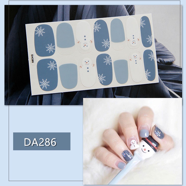 Bộ nail sticker dán móng tay trang trí 3D xinh xắn DA281-DA320 chống thấm nước