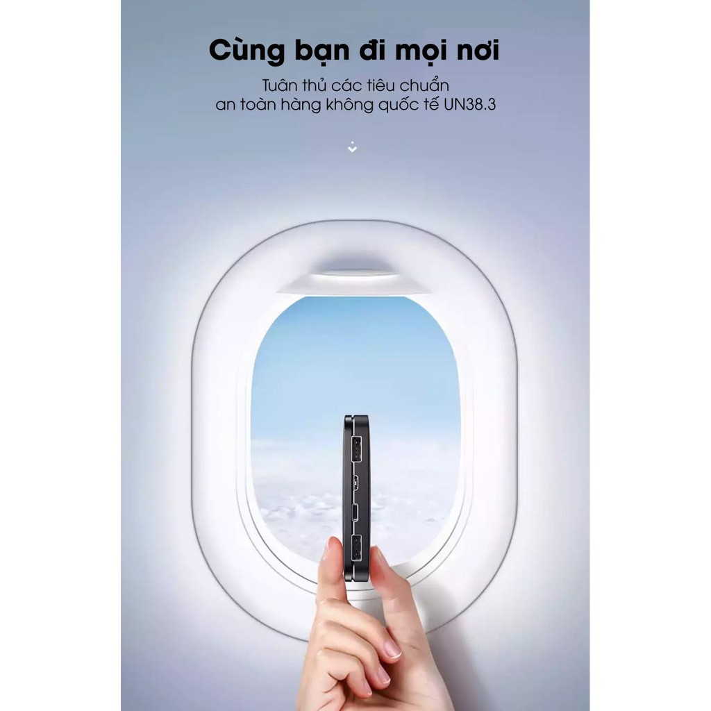 Sạc dự phòng Pisen mini , dung lượng 10000mah , siêu cute - Hàng chính hãng