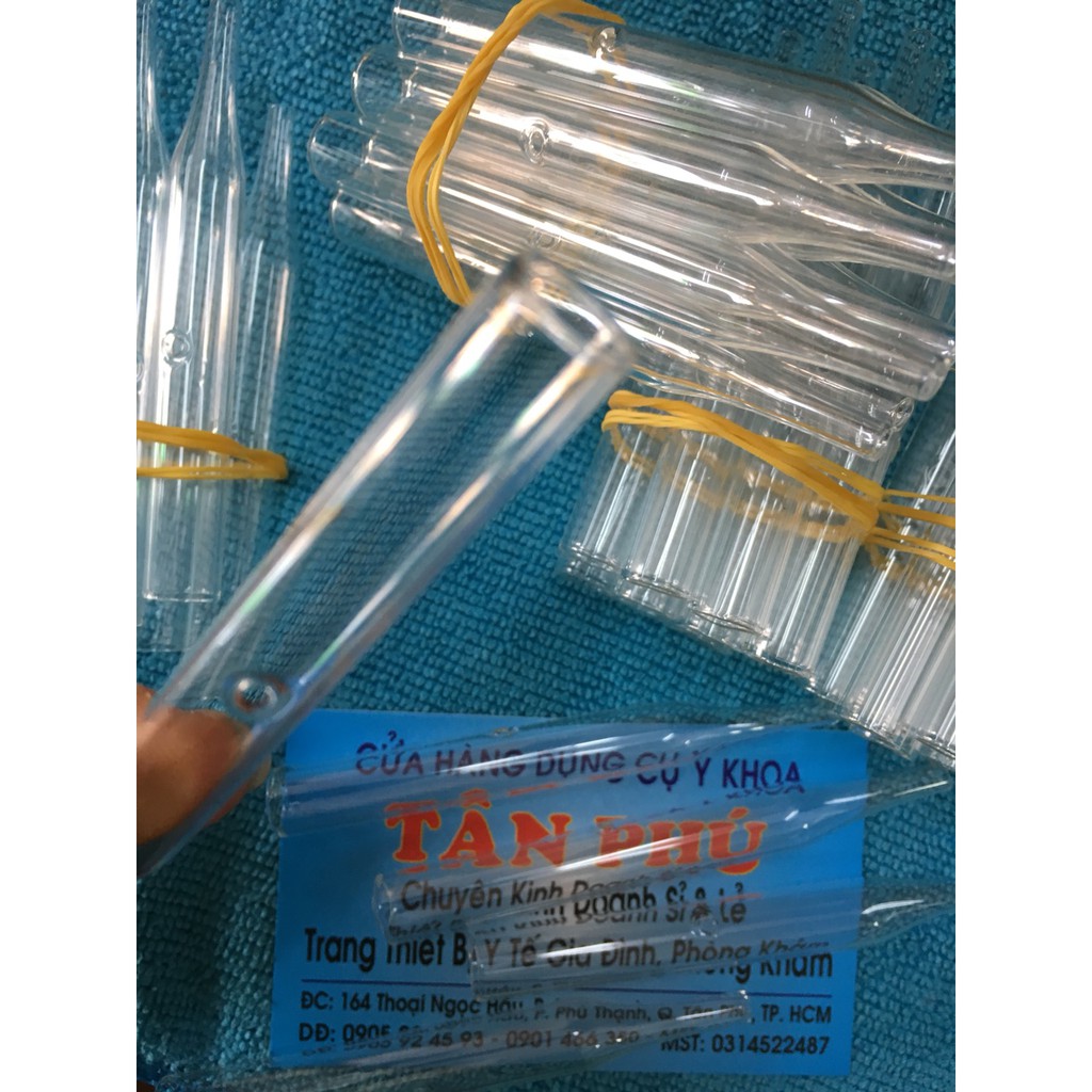 Combo 100 ống hút mụn thủy tinh
